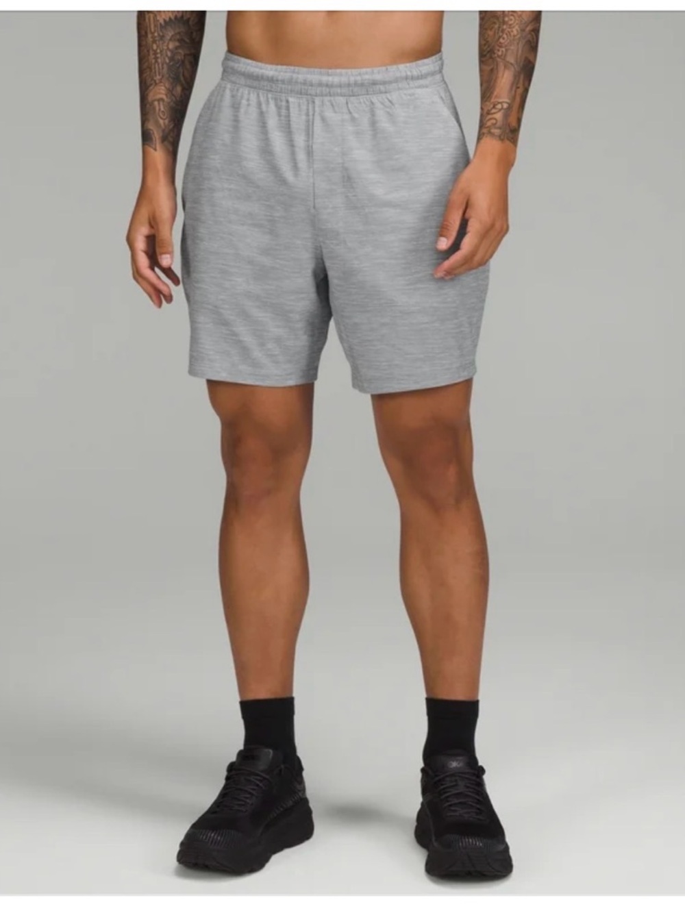 lululemon athletica Light Gray Men’s Athletic Shorts